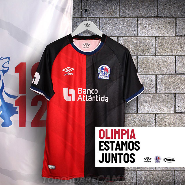 Camisetas Umbro de Olimpia de Honduras 2020-21