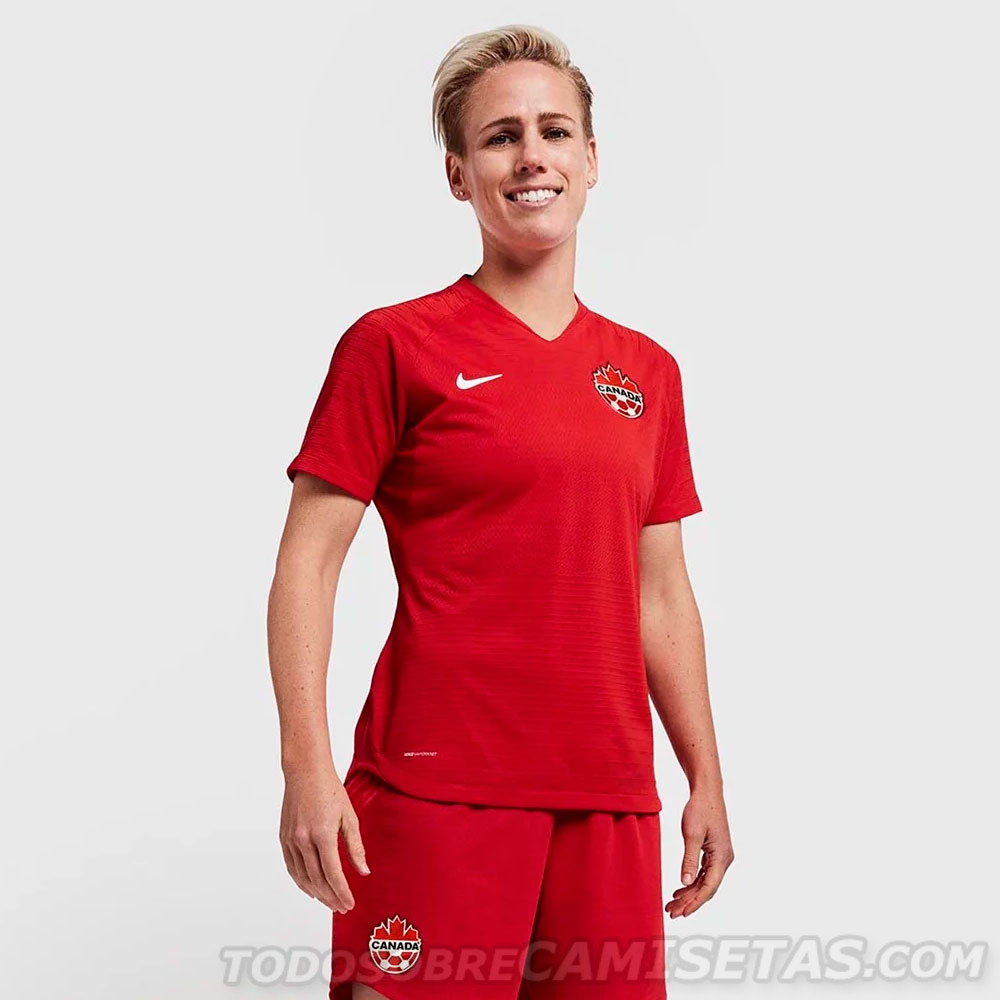 Camisetas del Mundial Femenino Francia 2019 - Canada 2019 Women's World Cup Nike Kits