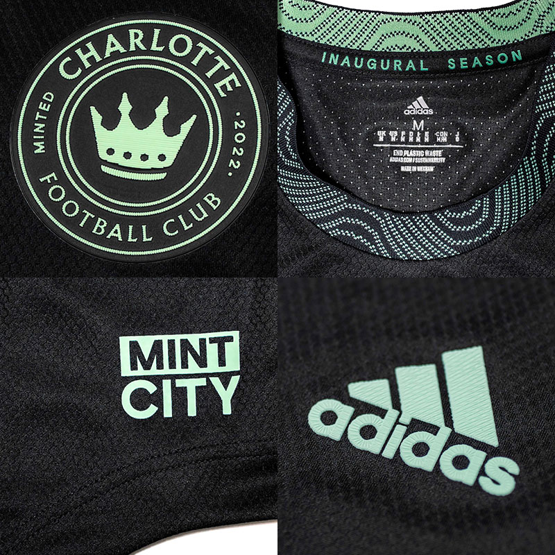 Camiseta suplente adidas de Charlotte FC 2022