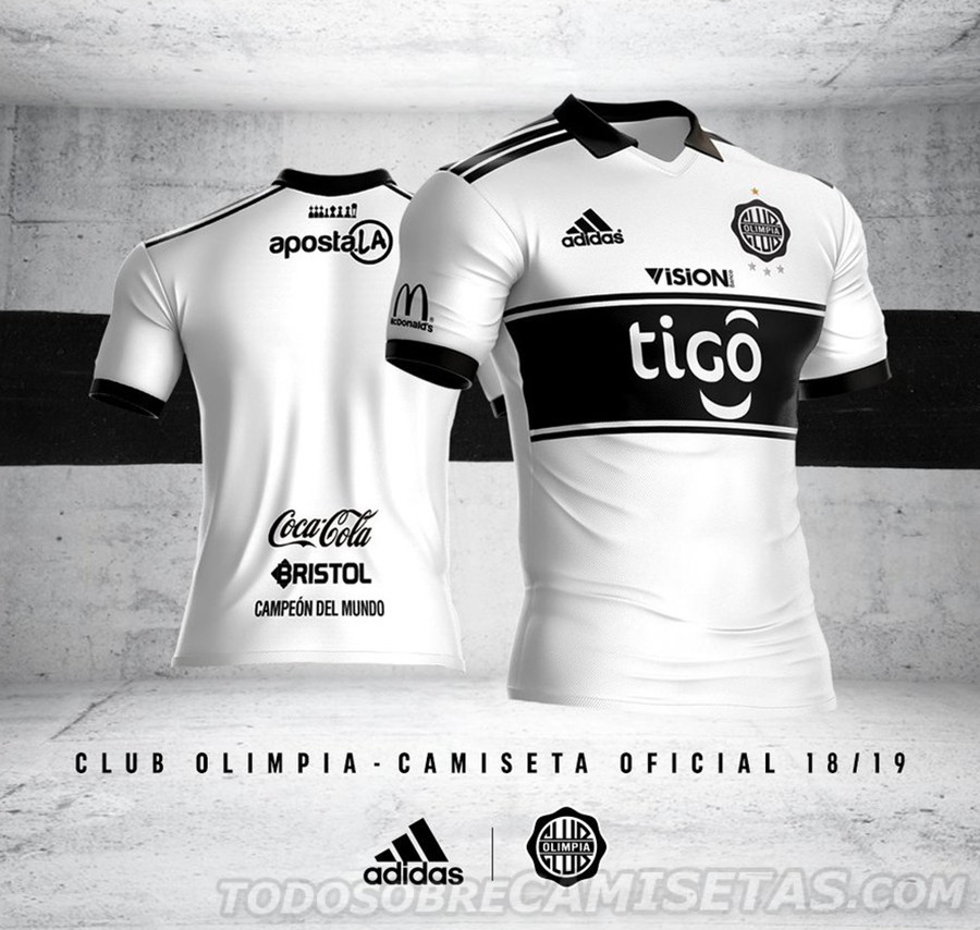 Camiseta adidas de Club Olimpia 2018-19