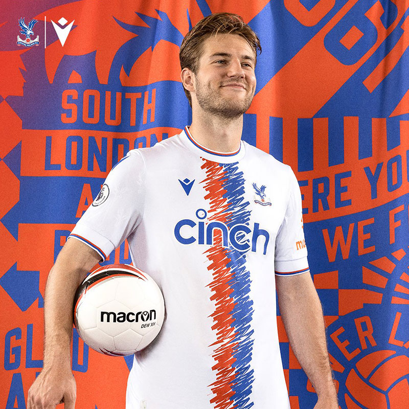 Camiseta Suplente Macron de Crystal Palace 2022-23