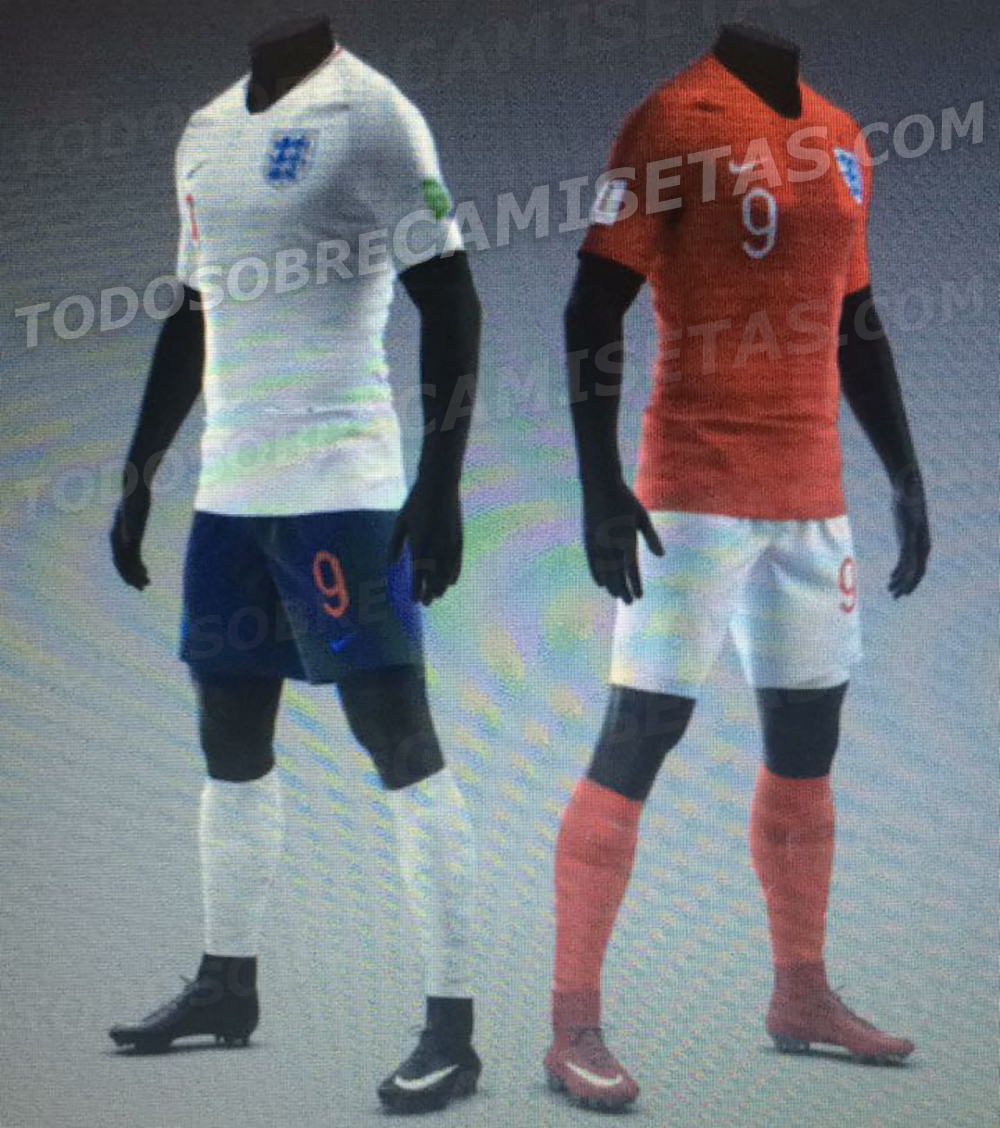 England 2018 World Cup Kits LEAKED