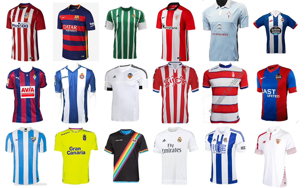 camisetas de la liga española