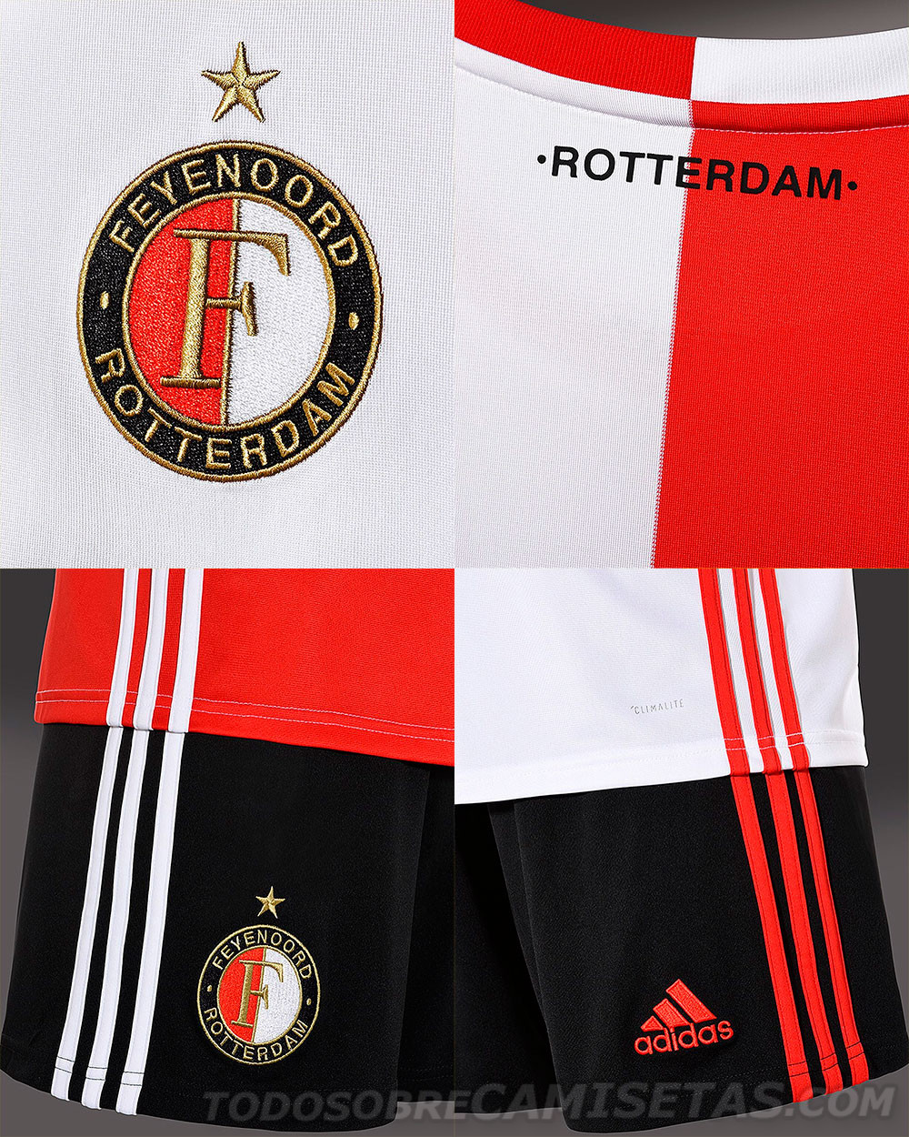 Feyenoord Rotterdam adidas Home Kit 2019-20