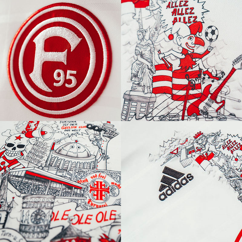 Camiseta adidas 'Jacques Tilly' de Fortuna Düsseldorf 2021-22