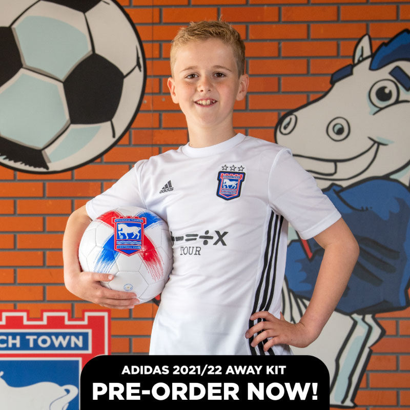 Ipswich Town 2021-22 adidas Away Kit