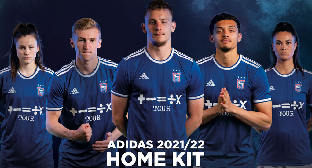 Ipswich Town 2021-22 adidas Home Kit