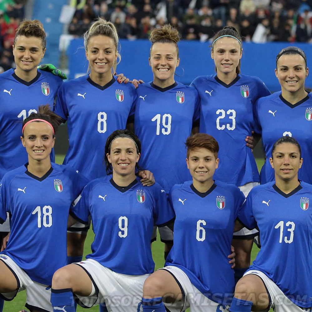 Camisetas del Mundial Femenino Francia 2019 - Italy 2019 Women's World Cup