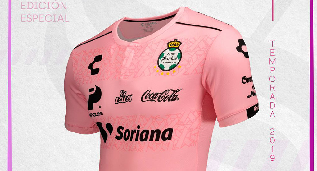 Jersey Rosa Charly Fútbol de Santos Laguna 2019