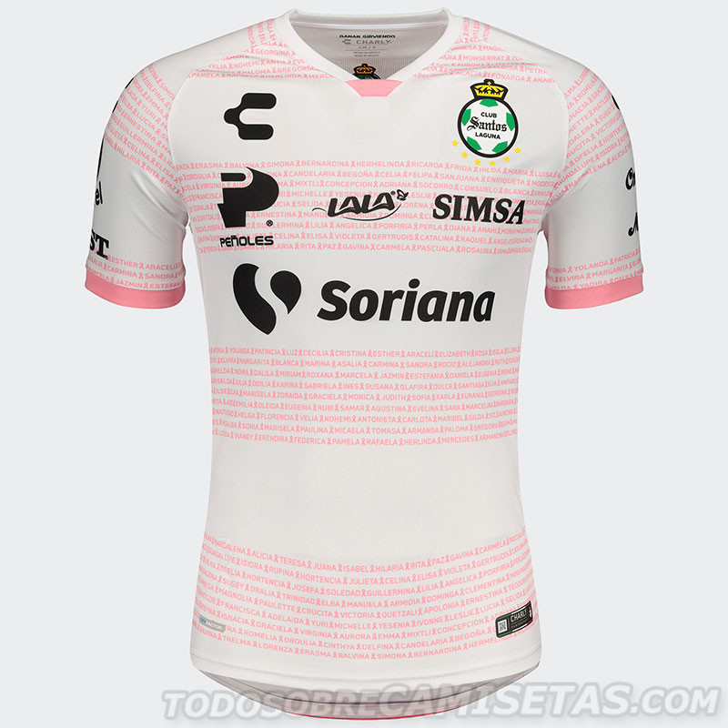 Jersey Rosa Charly Fútbol de Santos Laguna 2020