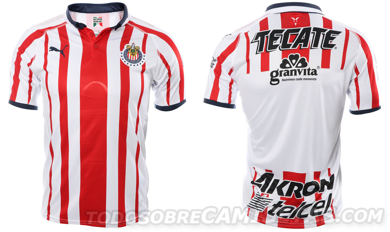 Jerseys de la Liga MX 2018-19 Chivas Guadalajara