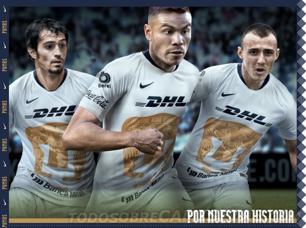 Jerseys Nike de Pumas UNAM 2018-19