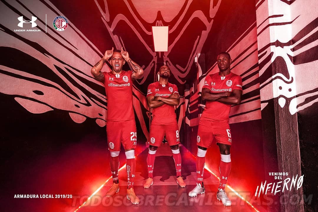 Jerseys Under Armour de Toluca FC 2019-20