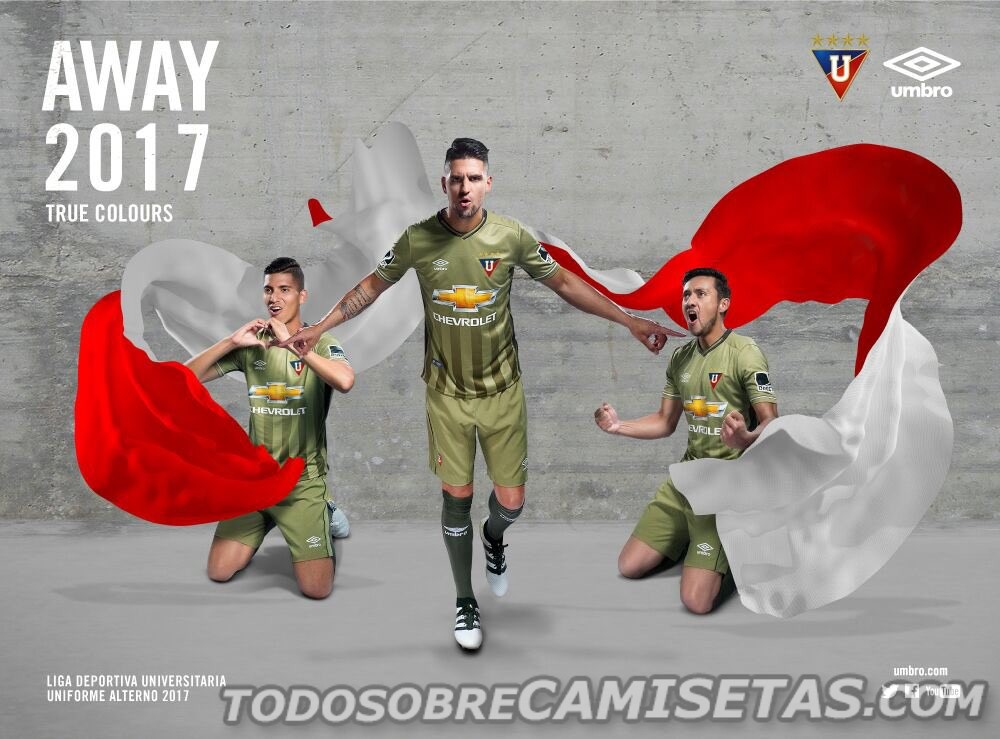 Camisetas Umbro de Liga de Quito 2017