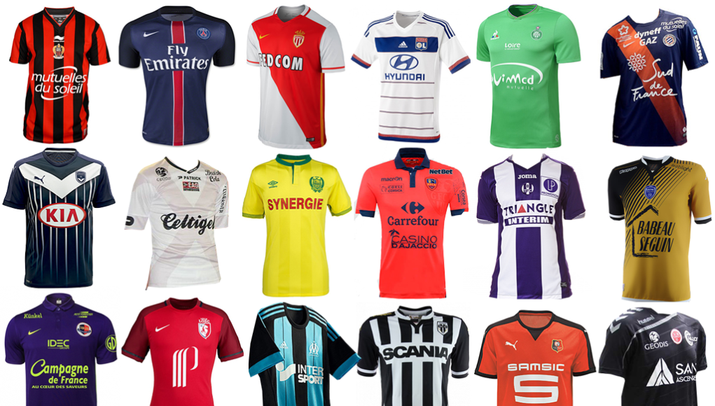 Guía de camisetas de la Ligue 1 Francesa