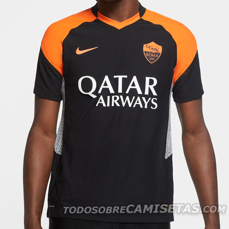 Terceras Camisetas de Clubes Nike 2020-21 - AS Roma
