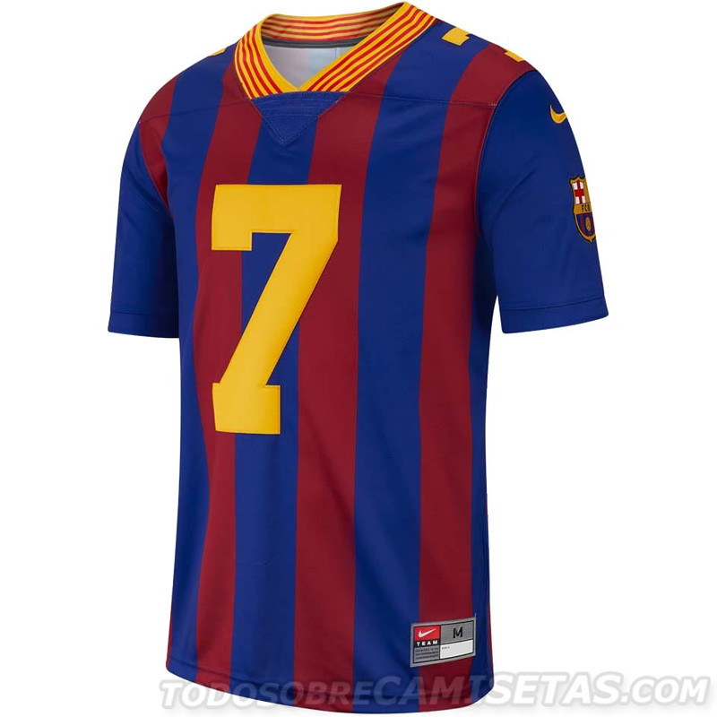 Camisetas NFL de Barcelona, PSG, Chelsea y Spurs (Nike Football X Football)