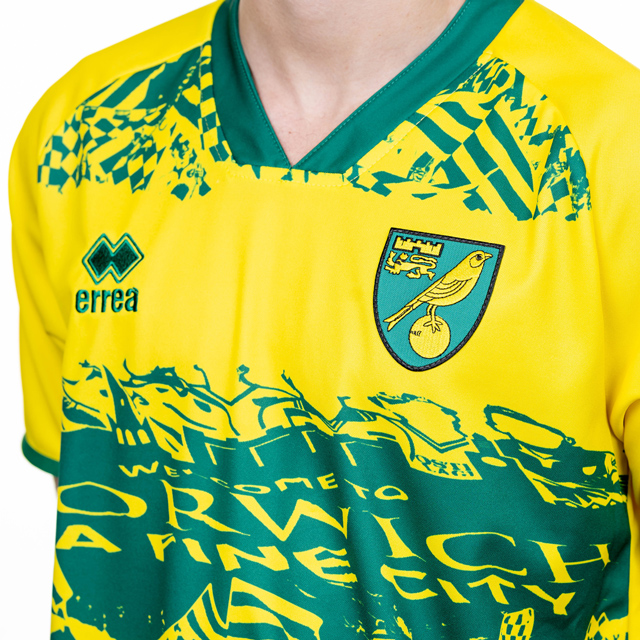 Norwich City T-Shirt Carrow Road Stadium está llamando para hombre Top Fútbol FC Kit Tee 
