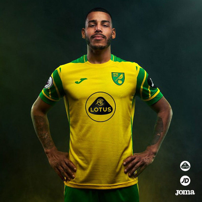 Norwich City 2021-22 Joma Home Kit