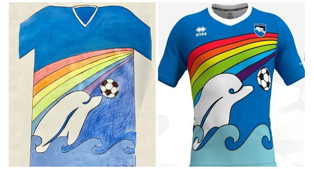 Pescara lucirá una camiseta diseñada por un niño de 6 años