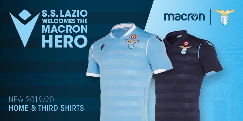 SS Lazio 2019-20 Macron Home and Third Kits