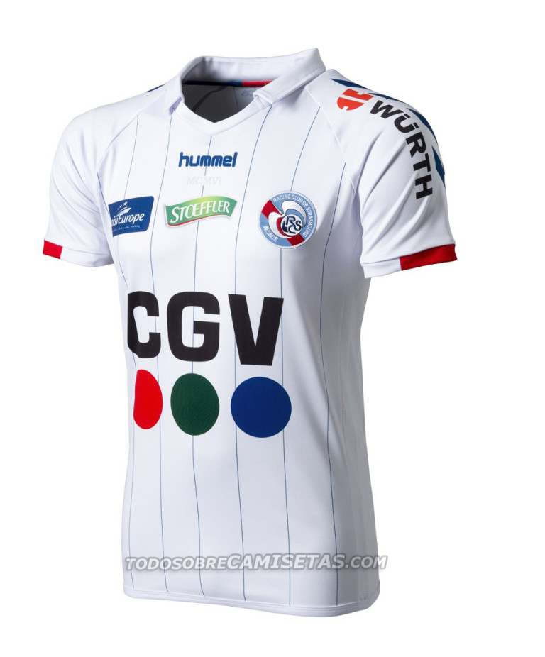 Maillot Racing Club Strasbourg Alsace Hummel 2017-2018 - 3ème Maillot - Taille XL