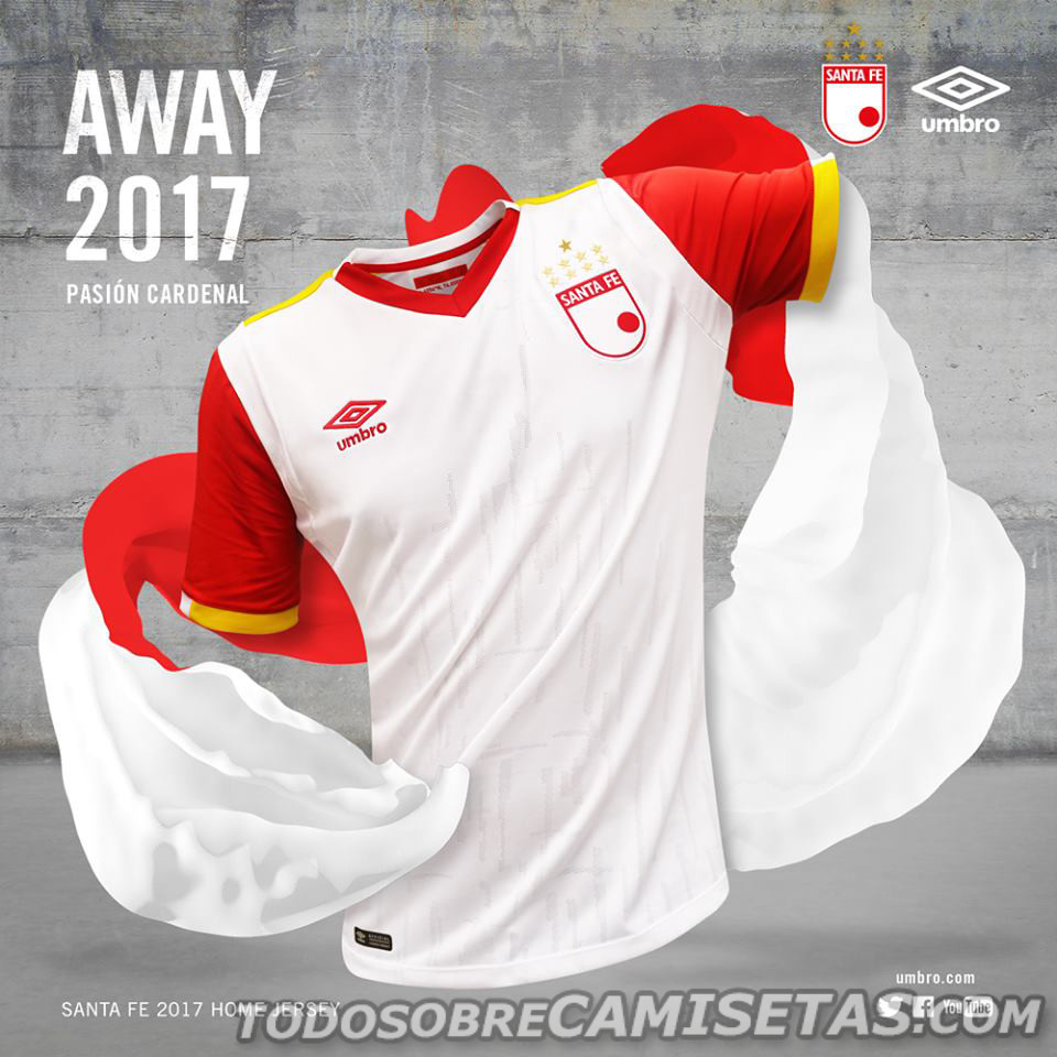 Camisetas Umbro de Independiente Santa Fe 2017