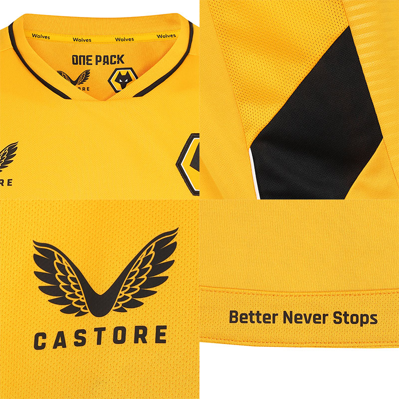 Wolverhampton Wanderers 2021-22 Castore Home Kit