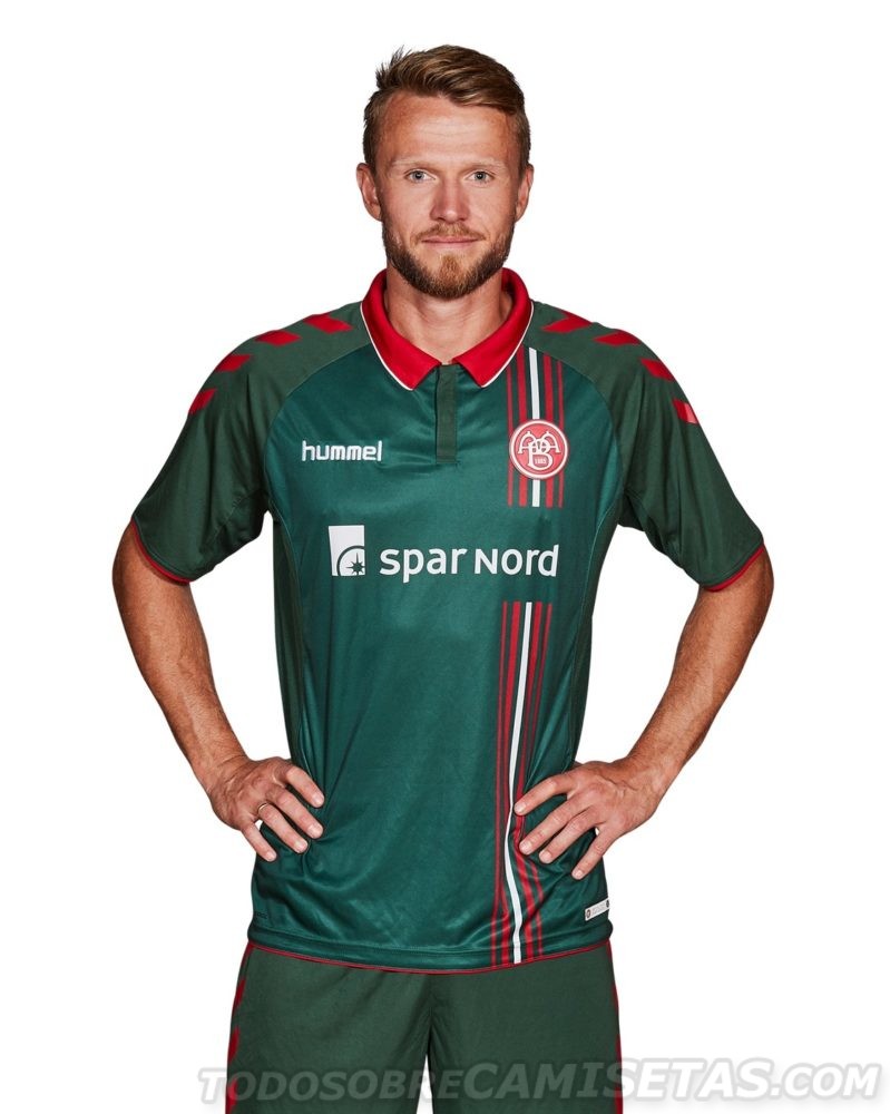Maillot Domicile Aalborg BK – Hummel – Taille L – Signé – Danemark – Occasion